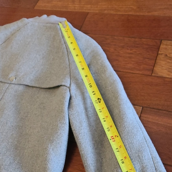 TU Branded crew neck grey coat - Picture 13 of 15